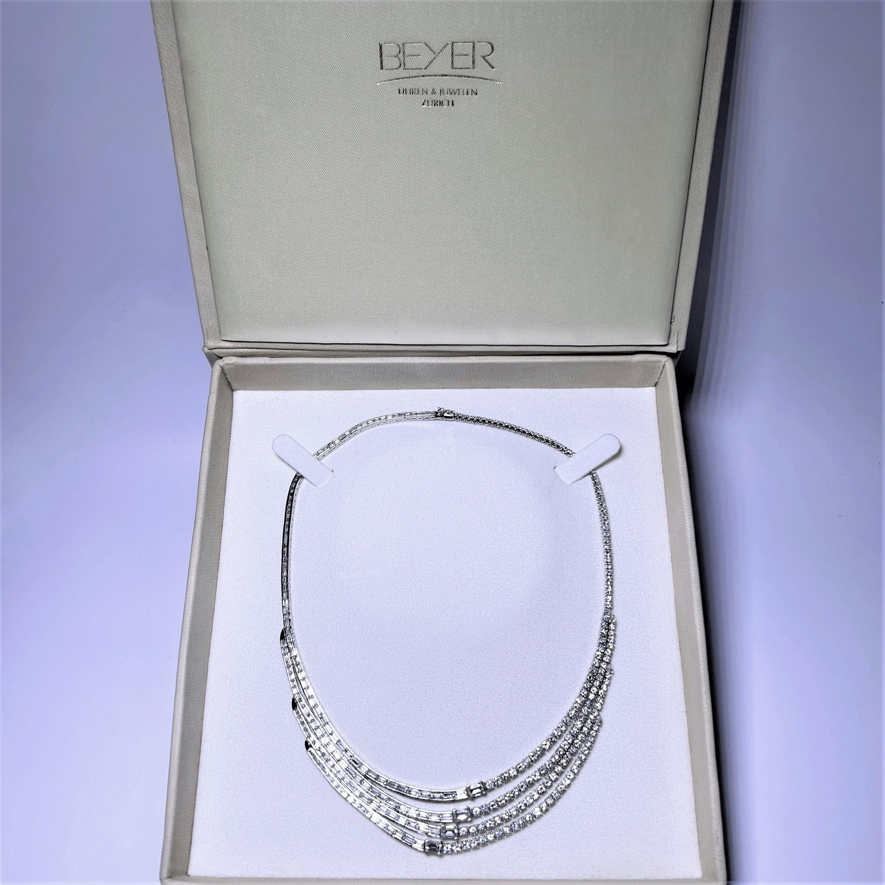Collana Chic in platino e diamanti in vendita 9