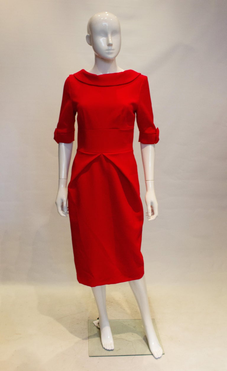 Chic Red Dress for the Festive Season For Sale at 1stDibs