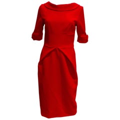 Chic Red Dress for the Festive Season
