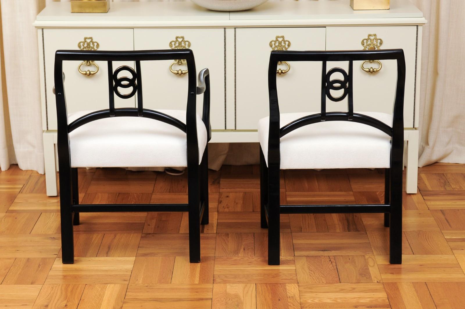 Chic Set of 12 Dining Chairs by Michael Taylor for Baker Furniture, circa 1960 For Sale 5