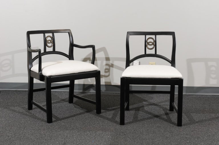 Chic Set Of 12 Dining Chairs By Michael Taylor For Baker Furniture Circa 1960
