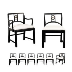 Chic Set of 12 Dining Chairs by Michael Taylor for Baker Furniture, circa 1960