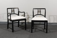 Chic Set of 8 Dining Chairs by Michael Taylor for Baker Furniture, circa 1960