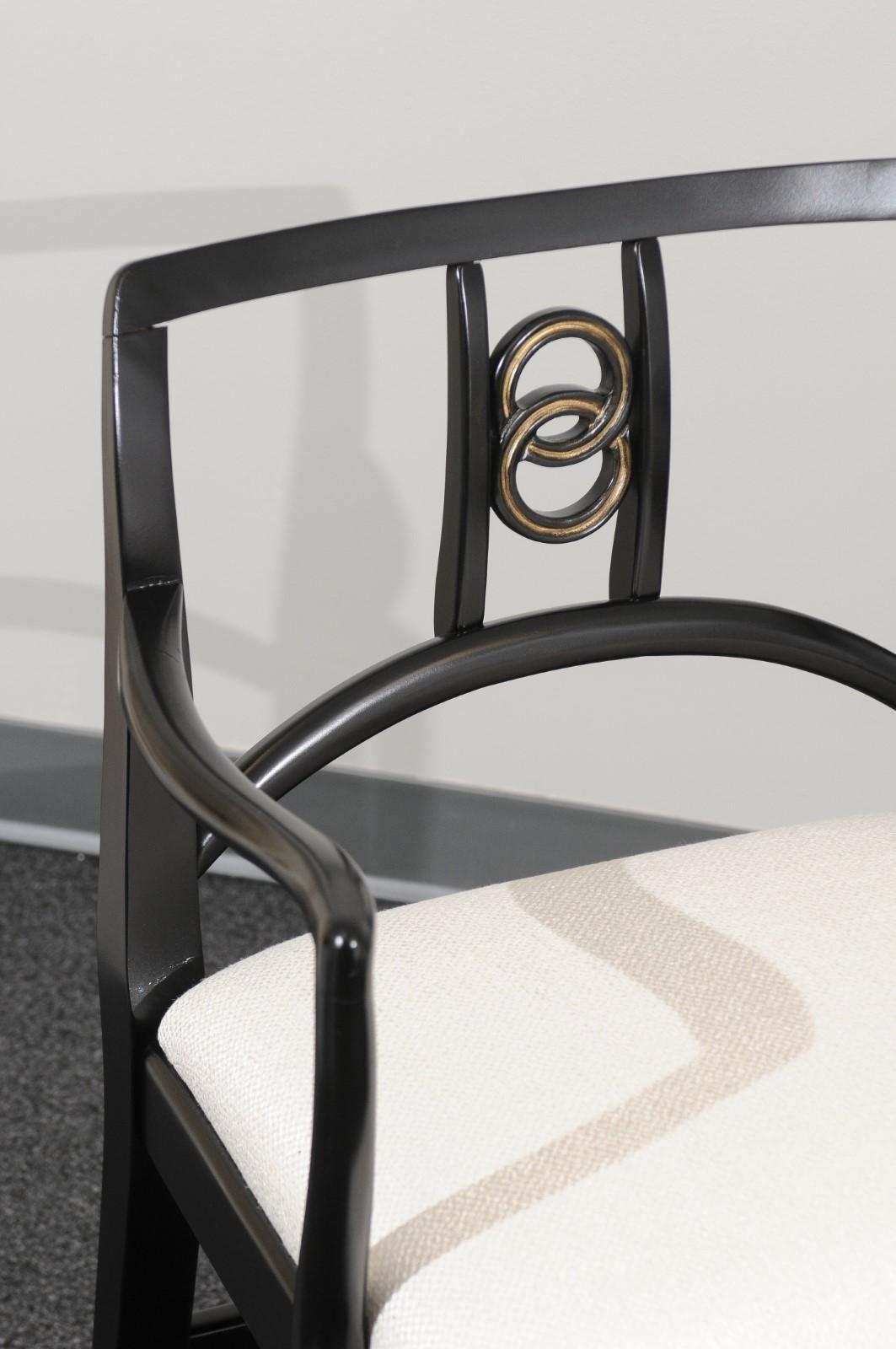 Chic-Set aus 8 Esszimmerstühlen von Michael Taylor für Baker Furniture, um 1960 im Angebot 1