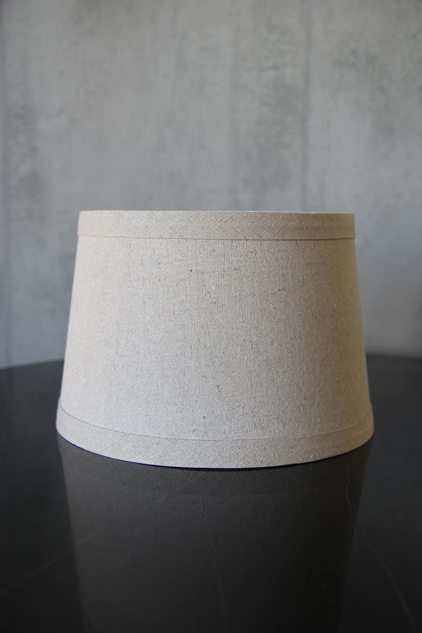 Chic Single ‘Cubismo’ Lamp with linen shade by Understated Design For Sale 6