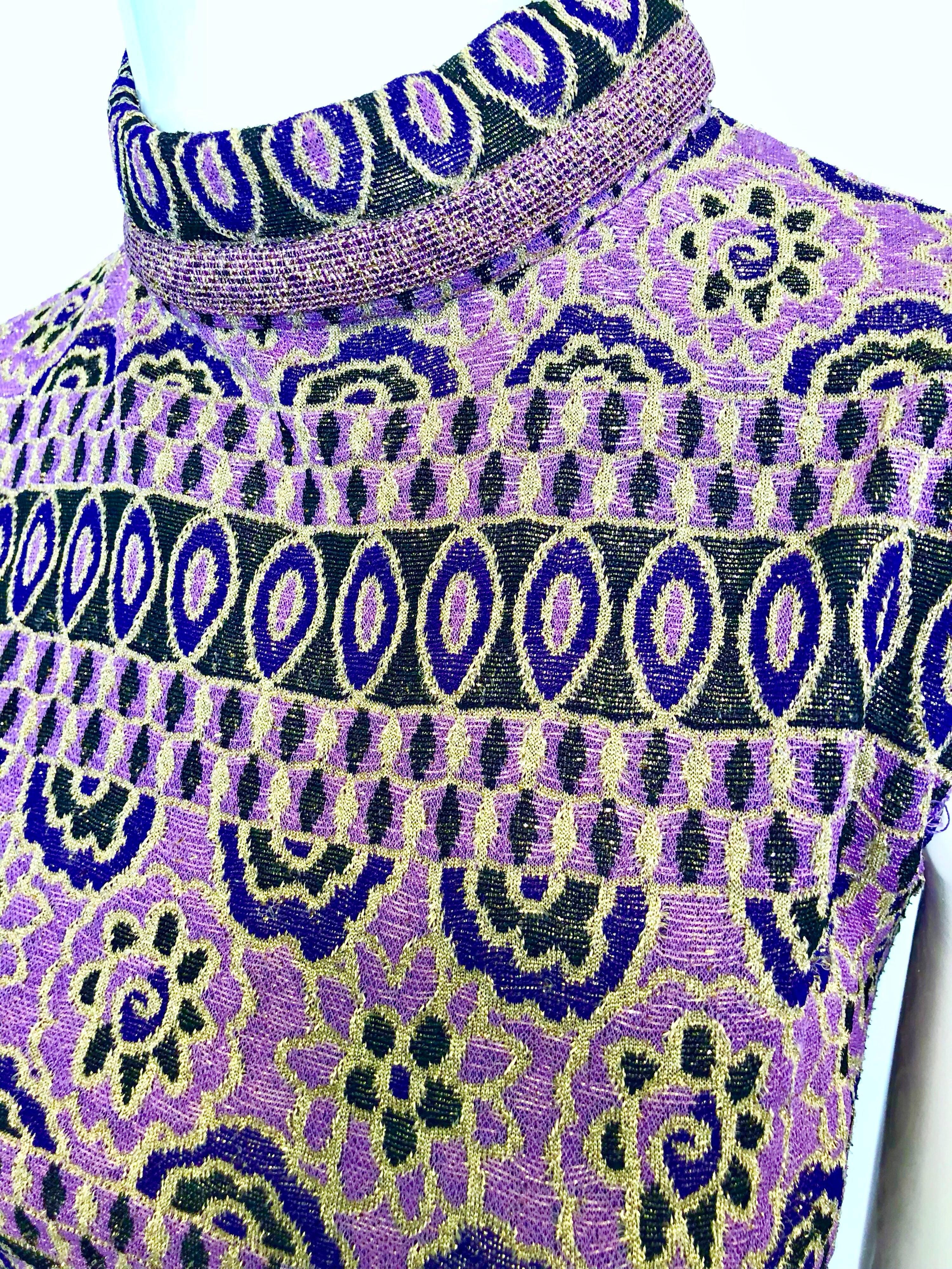 60s purple dress