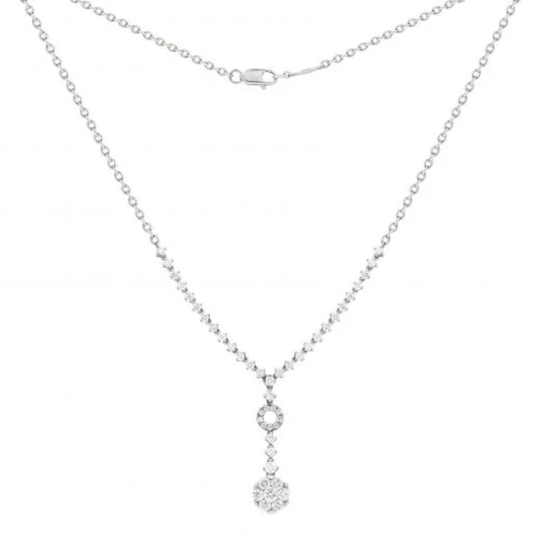 White Gold 14K  
Diamond 30-RND-0,81-G/VS1A
Diamond 7-RND-0,4-G/VS1A
Diamond 9-RND-0,03-G/VS1A
Diamond 1-RND-0,12-G/VS1A

Size 45 cm

Weight 5,1 grams

It is our honor to create fine jewelry, and it’s for that reason that we choose to only work with