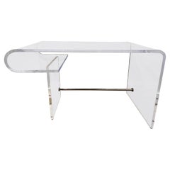 Chic Vintage Curved Lucite Desk