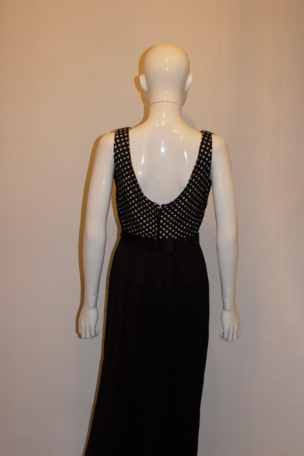 Chic Vintage Evening Gown by Eastex For Sale 2