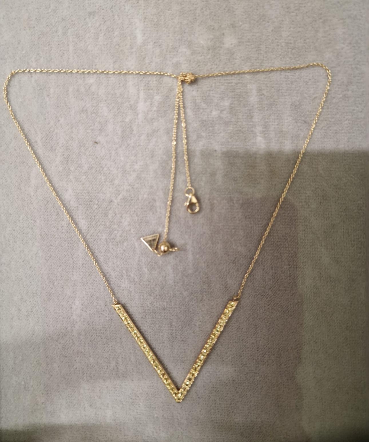 Chic Yellow Sapphire 18K Yellow Gold Necklace For Her In New Condition For Sale In Genève, GE