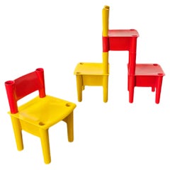 Chica demountable child's chairs by BBB Bonacina 1971