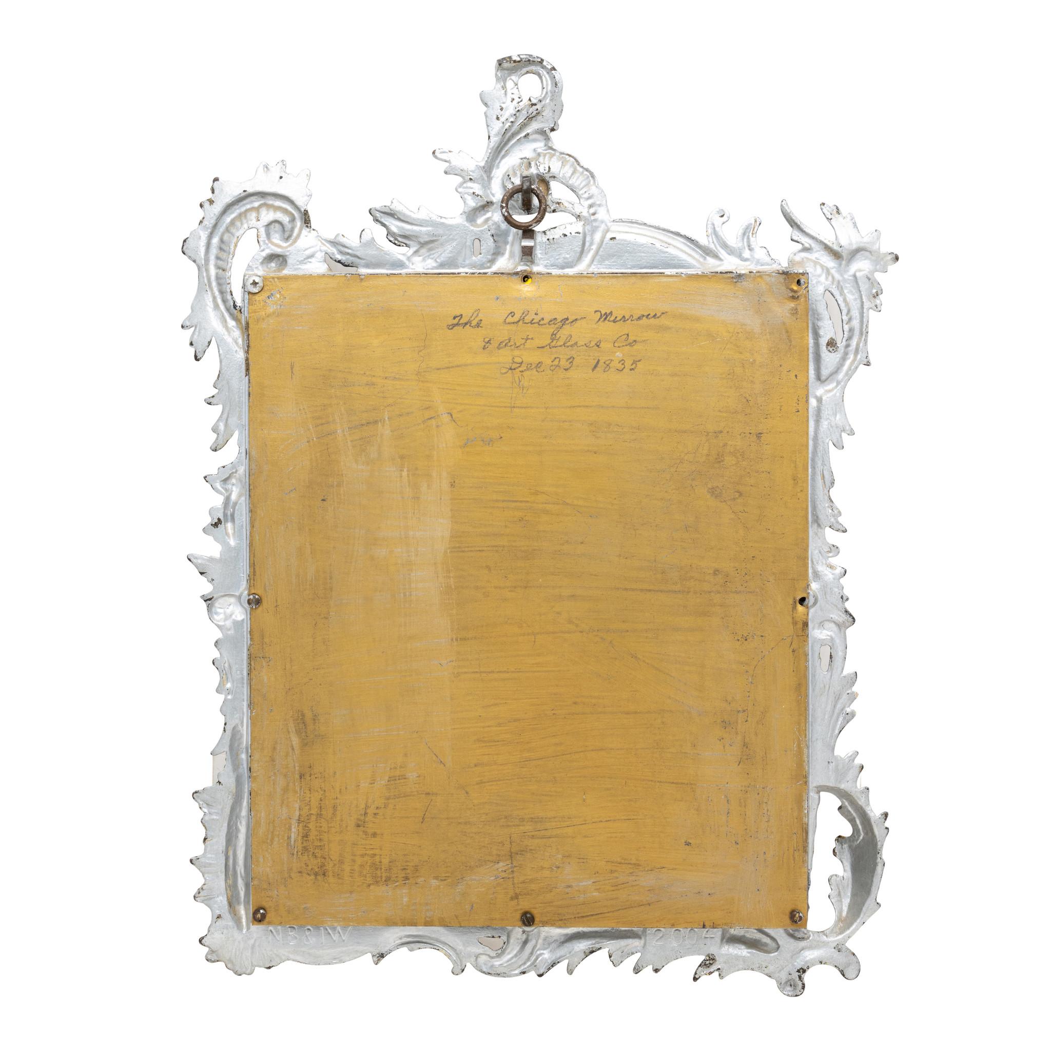 American Chicago Art Glass Mirror For Sale