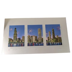 Stampa Chicago City Scape di Jon Reich "My Kind of Townes".
