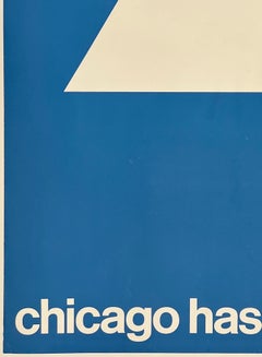 CHICAGO HAS A GREAT LAKE Original Vintage Graphic Design Silkscreen MCMPoster
