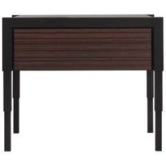 Chicago Side Case Table in Blackened Walnut & Oiled Walnut by May Furniture