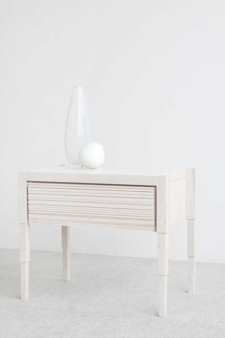 Chicago Side Case Table in Whitewash Maple by May Furniture For Sale at ...