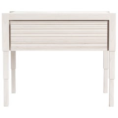 Chicago Side Case Table in Whitewash Maple by May Furniture