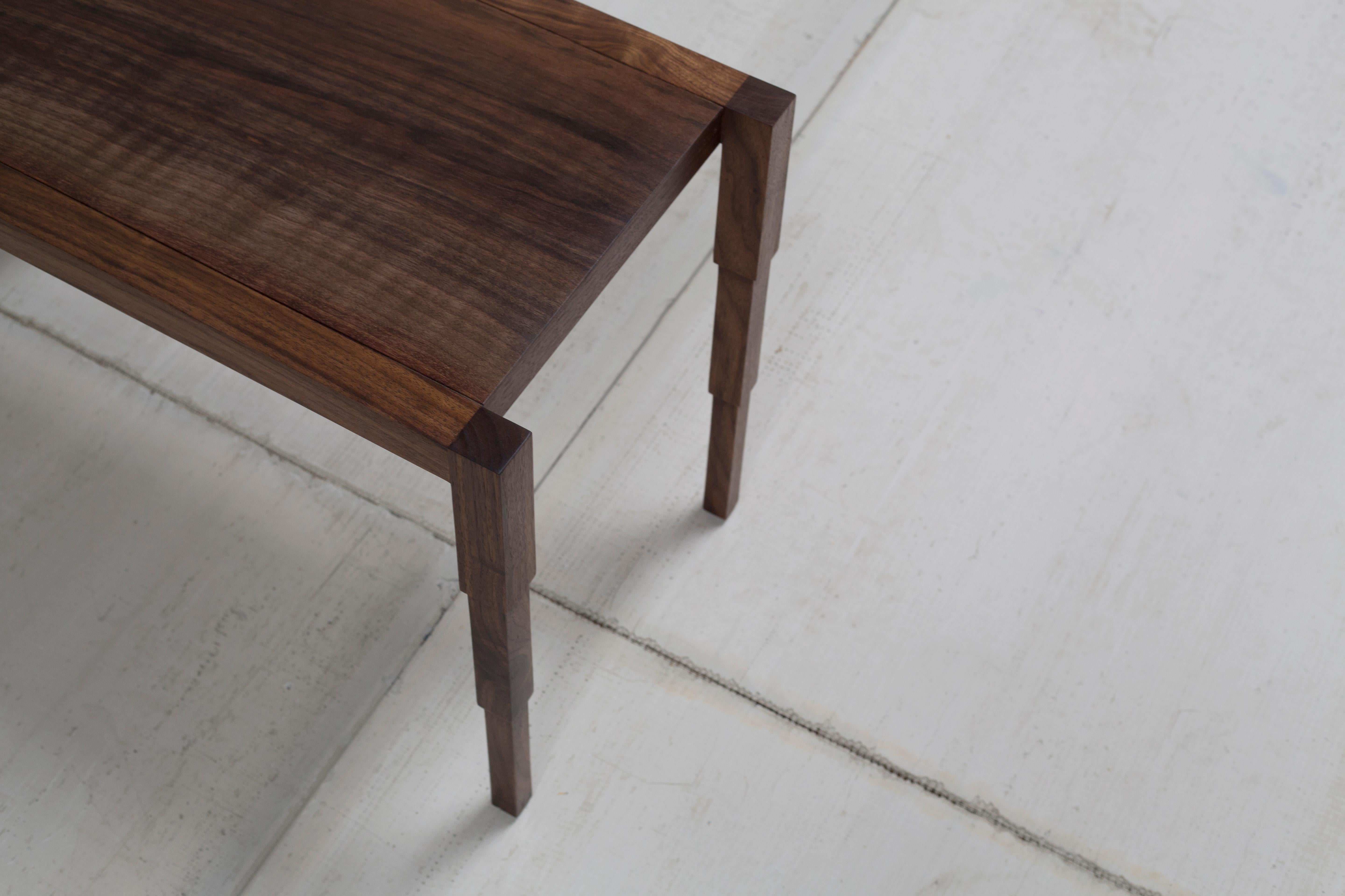 Modern Chicago Side Table in Oiled Walnut by May Furniture