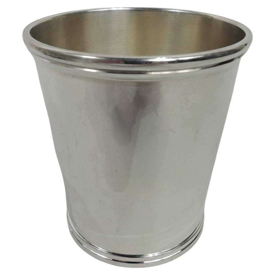 Godinger Silver Plate Julep Cups with Monograms at 1stDibs