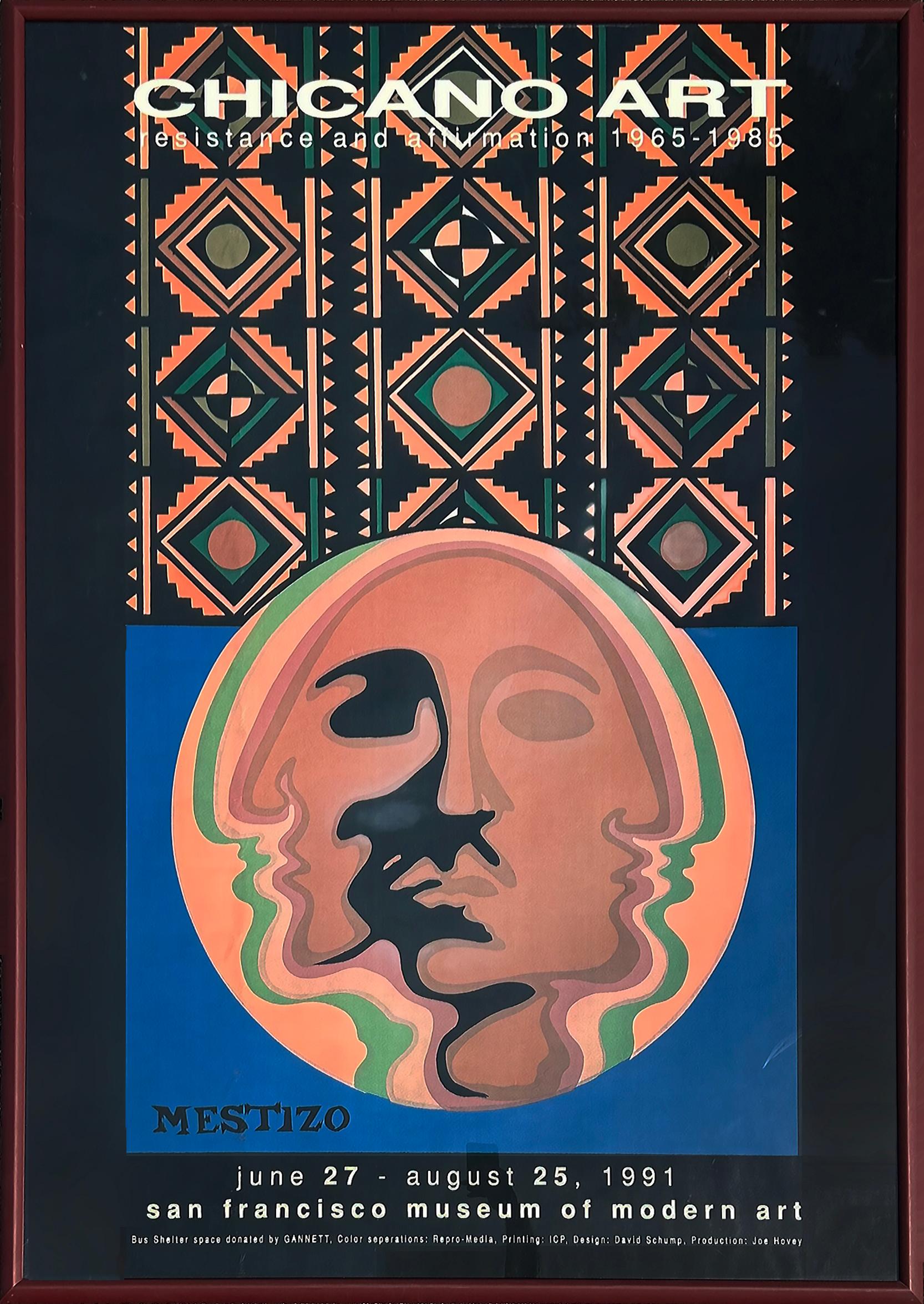 Chicano-Kunst „Mestizo“ 1991 Poster San Francisco Museum of Modern Art, Chicano  im Zustand „Gut“ in Miami, FL