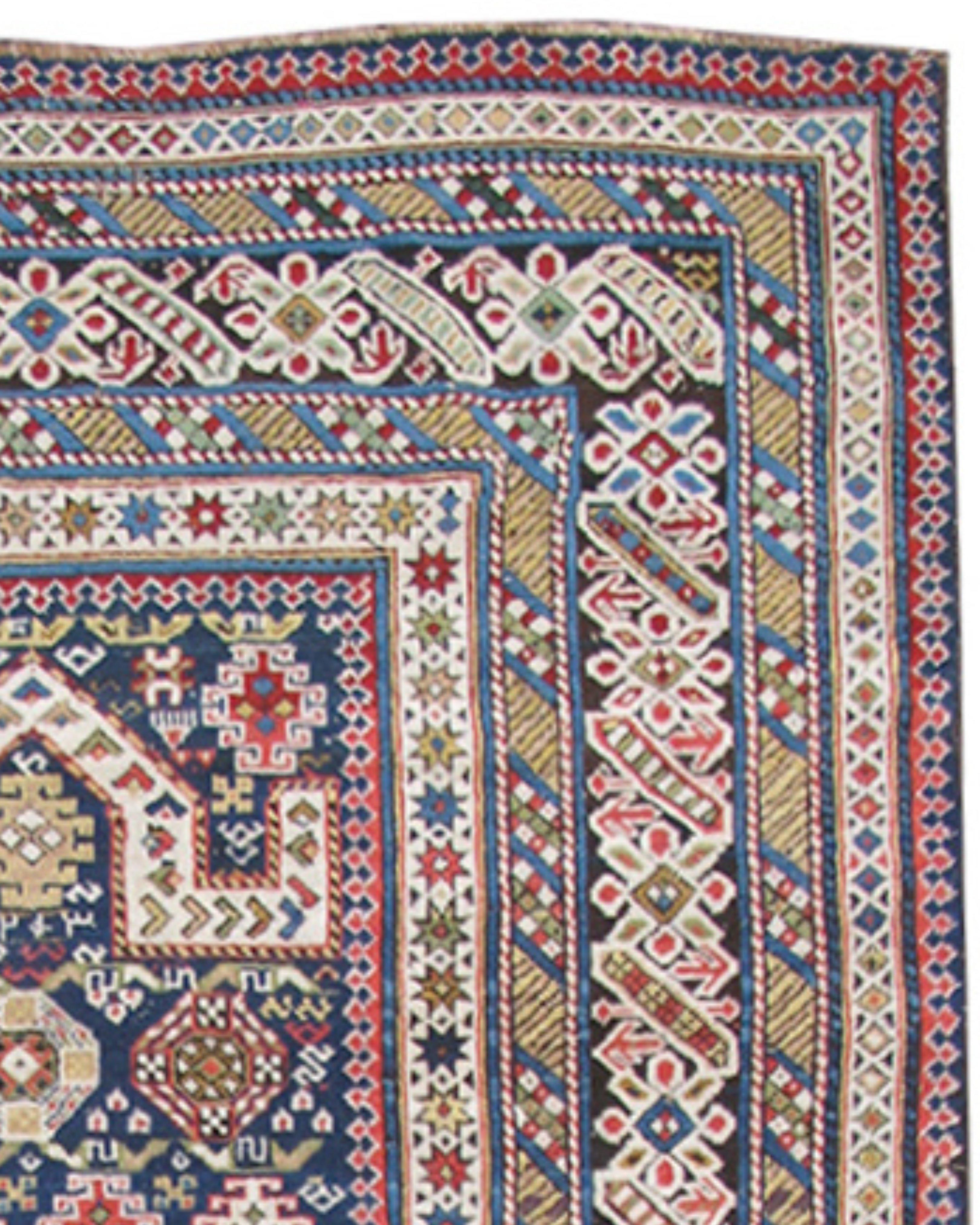 Antique Chichi Rug, Late 19th Century In Excellent Condition For Sale In San Francisco, CA