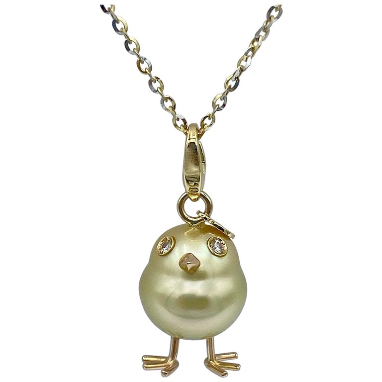 Gold chick necklace with price Clearance