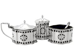 Chick & Sons Ltd Sterlingsilber-Zustands-Set