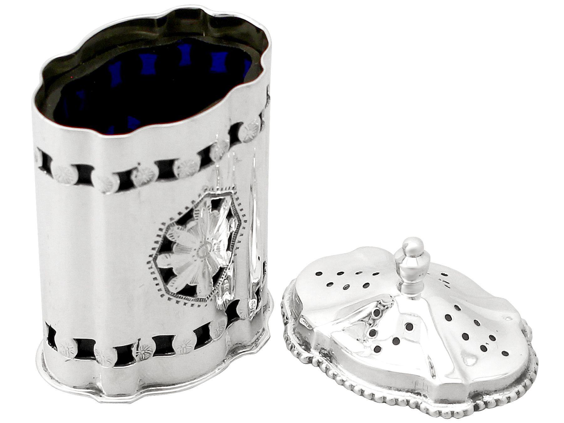 Chick & Sons Ltd Sterling Silver Condiment Set For Sale 2