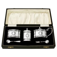 Chick & Sons Ltd Sterling Silver Condiment Set