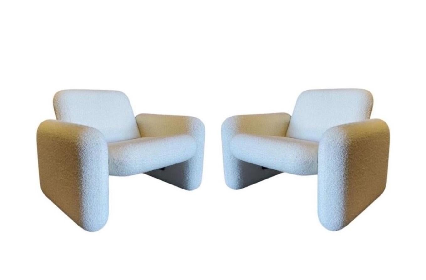 Chiclet Club Chairs by Ray Wilkes for Herman Miller Vintage, c 1976 In Good Condition In Dallas, TX