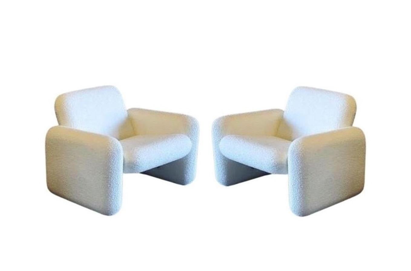 Late 20th Century Chiclet Club Chairs by Ray Wilkes for Herman Miller Vintage, c 1976