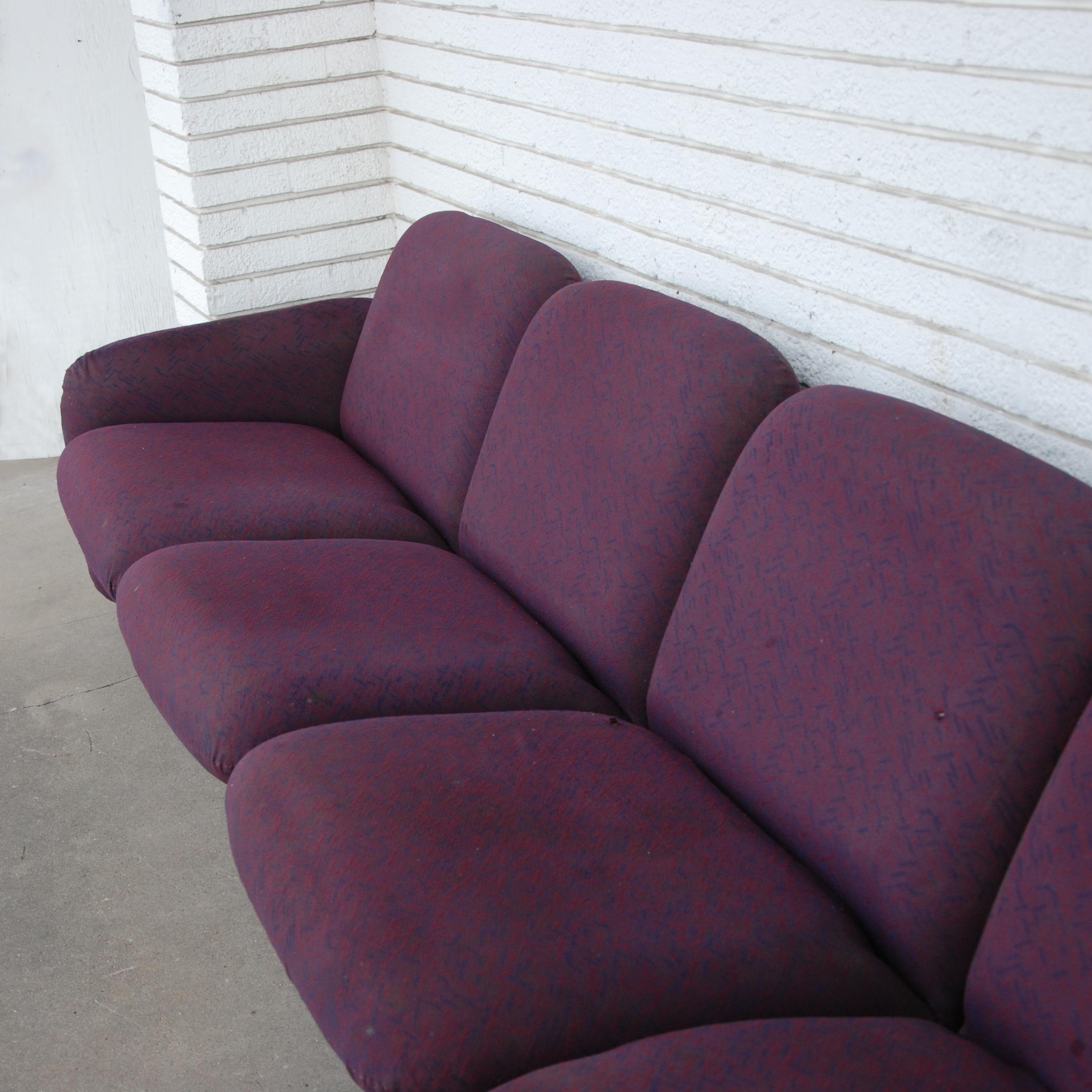 Modulares 4-Sitz-Sofa von Ray Wilkes, Chiclet (amerikanisch) im Angebot