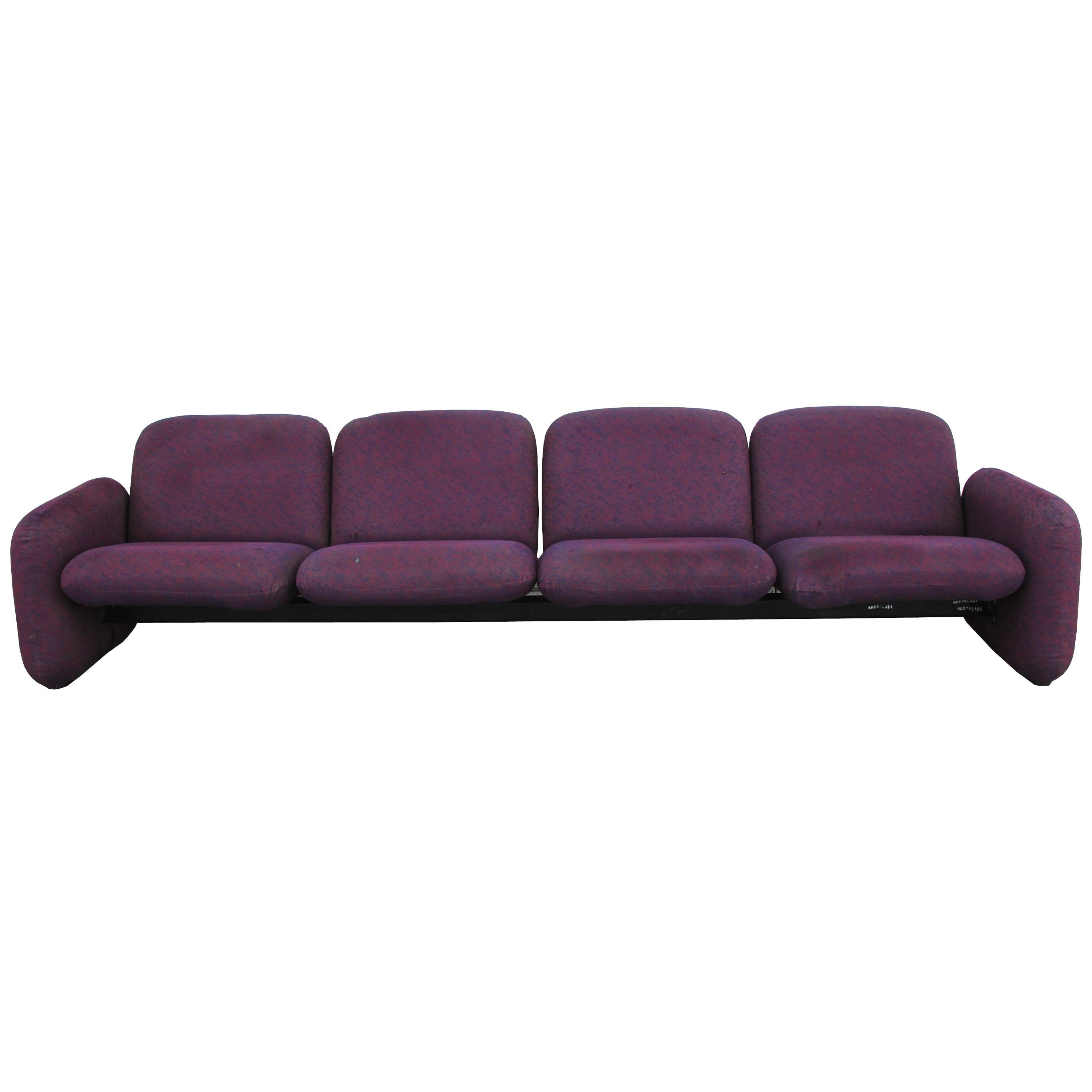 Chiclet Modular 4-Seat Sofa by Ray Wilkes For Sale