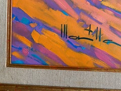 "Barranco del Noi  Almuñecar". Colorful Oil Paint. Expressionist Landscape