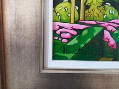 "Mediterráneo". Paysage méditerranéen coloré et évocateur. Huile sur toile signée
