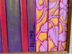 Expressionist Pink Oil Paint Flower: Orquídea (Orchid)