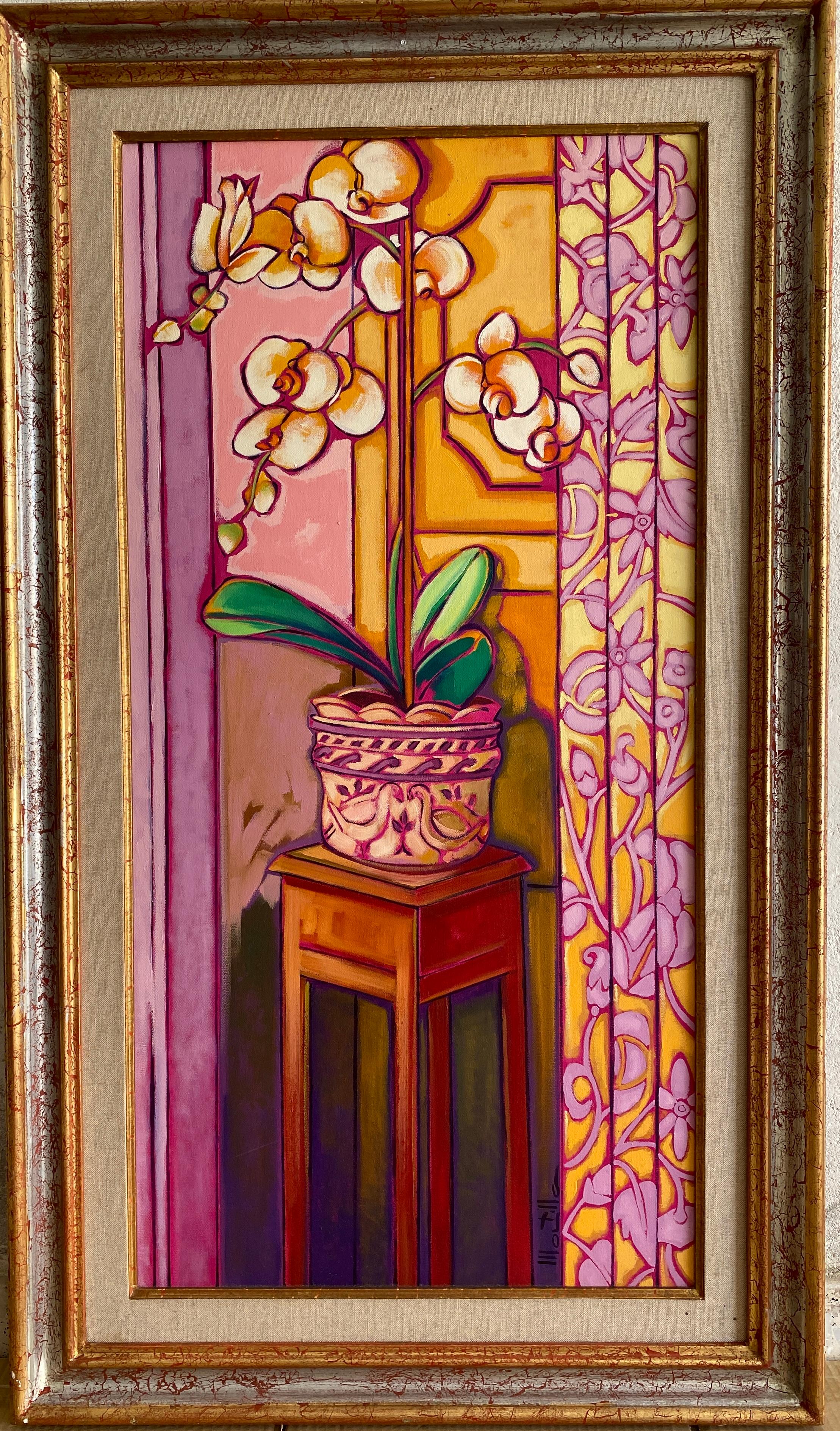 Chico Montilla Interior Painting - Orquídea (Orchid)