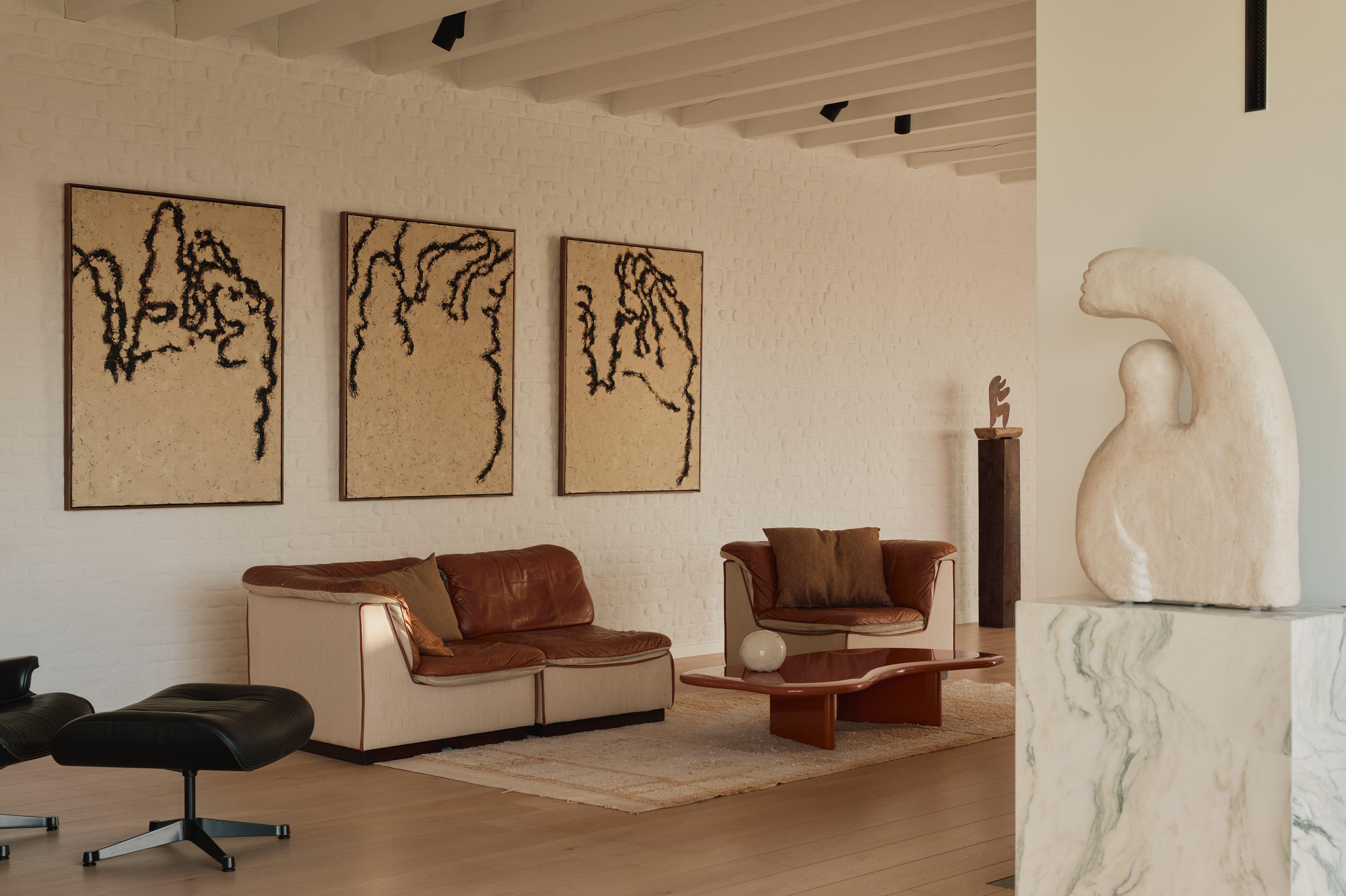 Abstrakte strukturierte Malerei Ego 171, Chidy Wayne - Farbe auf Leinwand im Angebot 4