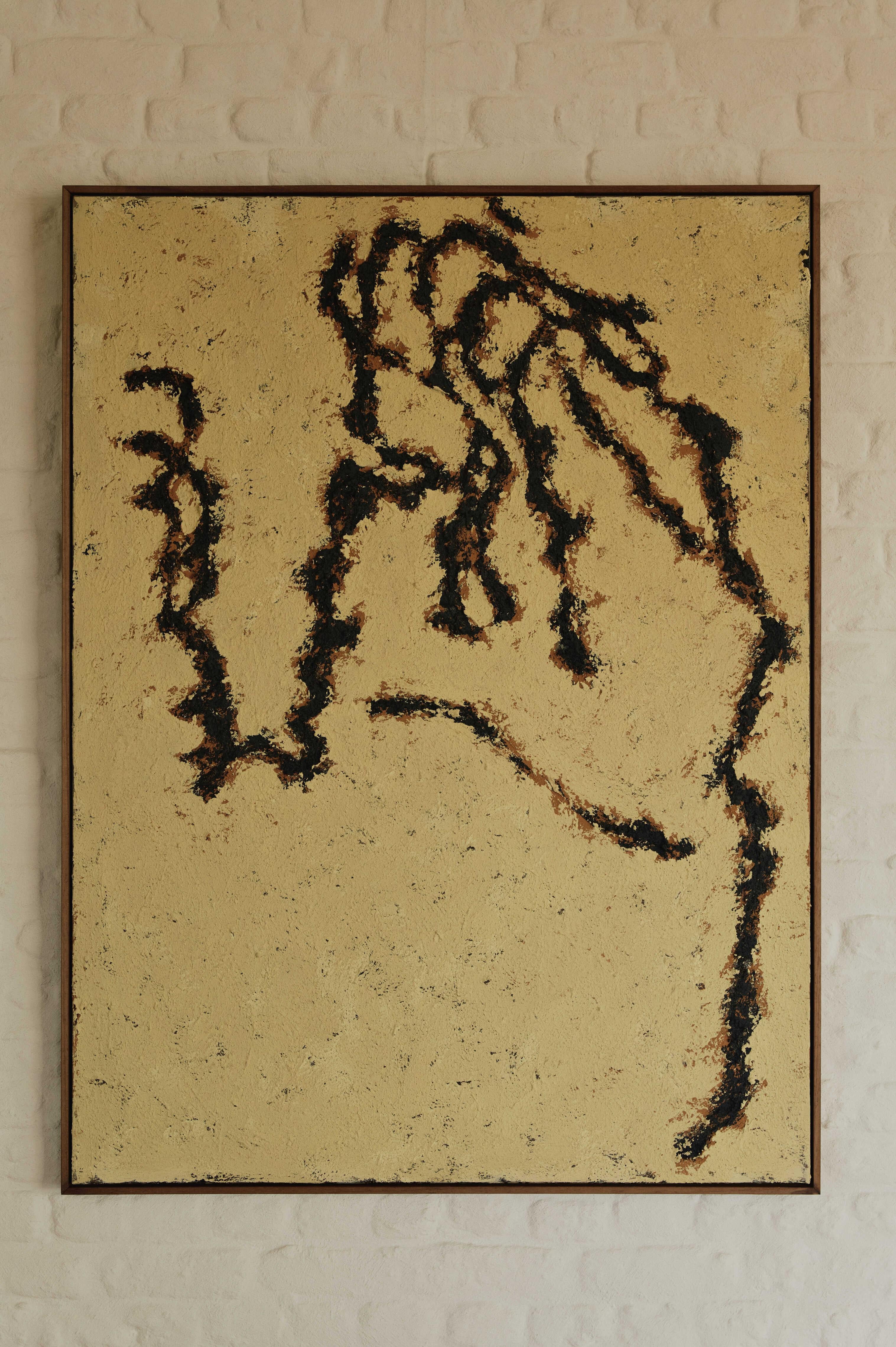 Abstrakte strukturierte Malerei Ego 171, Chidy Wayne - Farbe auf Leinwand im Angebot 7