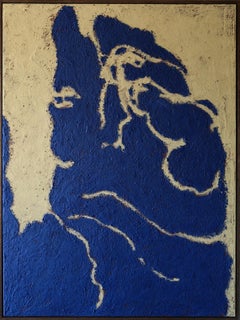 Blue-Toned Figurative Painting on Canvas, 2024 - 'Ego 121'