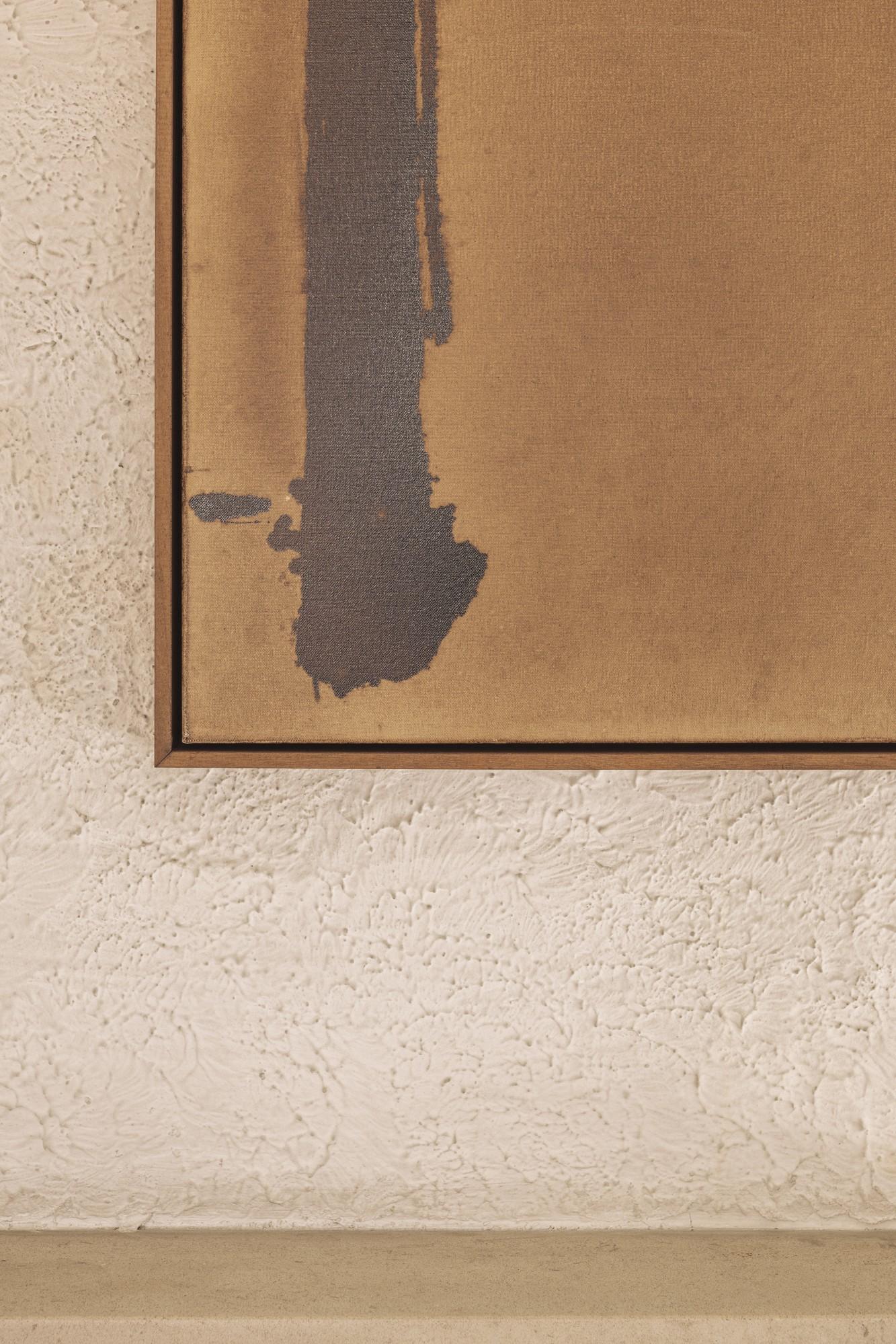 Peinture à la main sur toile dans les tons de Brown, 2024 - 'ego 096'. en vente 3