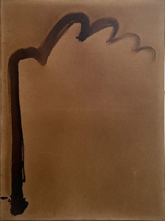 Pintura a mano sobre lienzo en tonos marrones , 2024 - 'ego 096