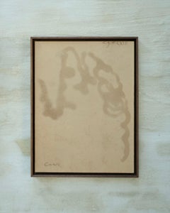 Coffee on Paper, Framed Drawing of a Hand, 2025 - 'Ego 113'