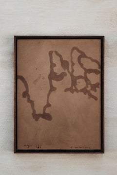 Coffee on Paper, Framed Drawing of a Hand, 2025 - 'Ego 116'