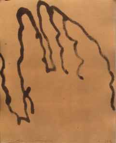 Contemporary Mixed Media by Chidy Wayne – Ego 153 in Coffee & Vanish on Paper