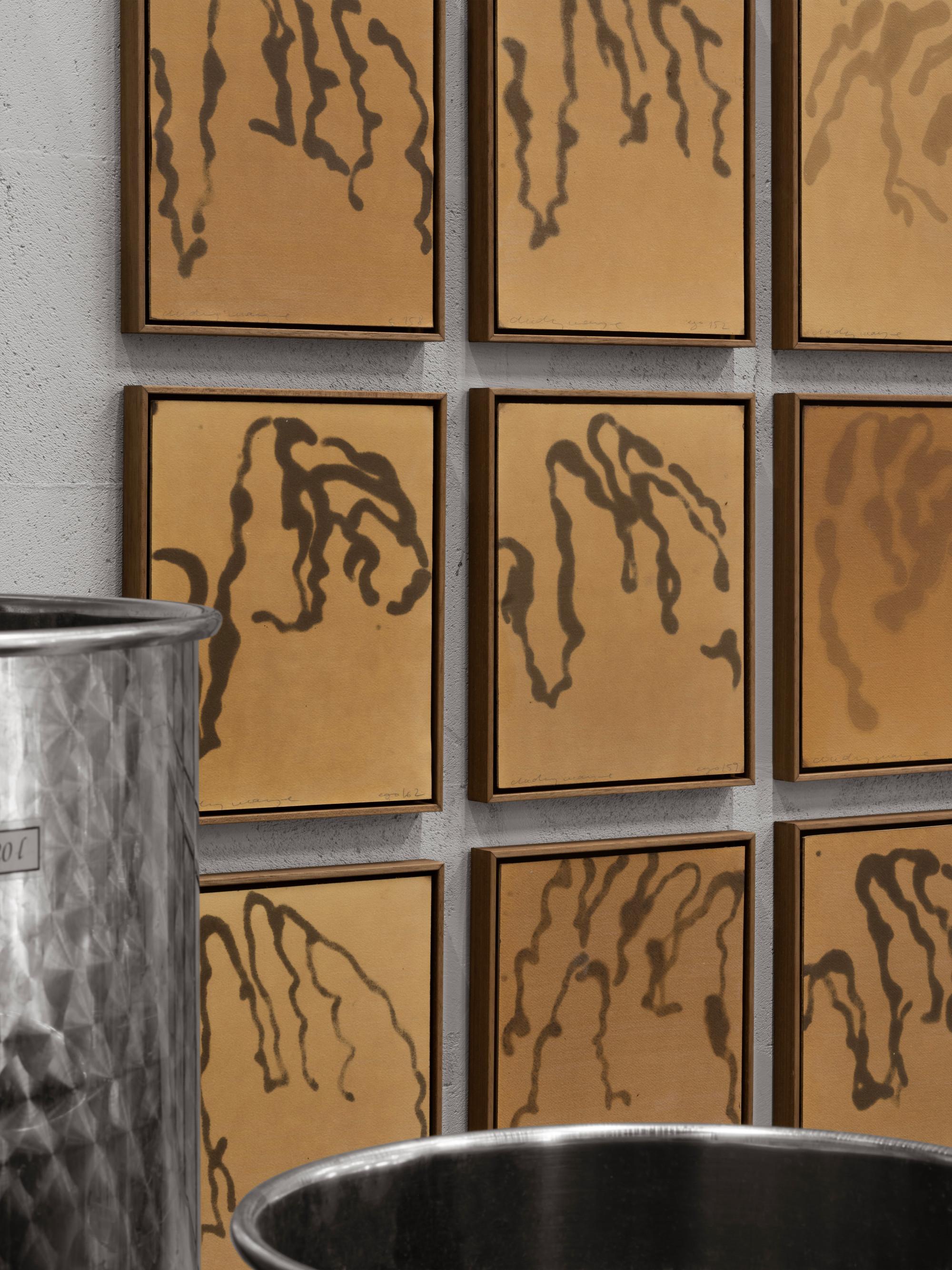 Contemporary Mixed Media by Chidy Wayne – Ego 153 in Coffee & Vanish on Paper im Angebot 6