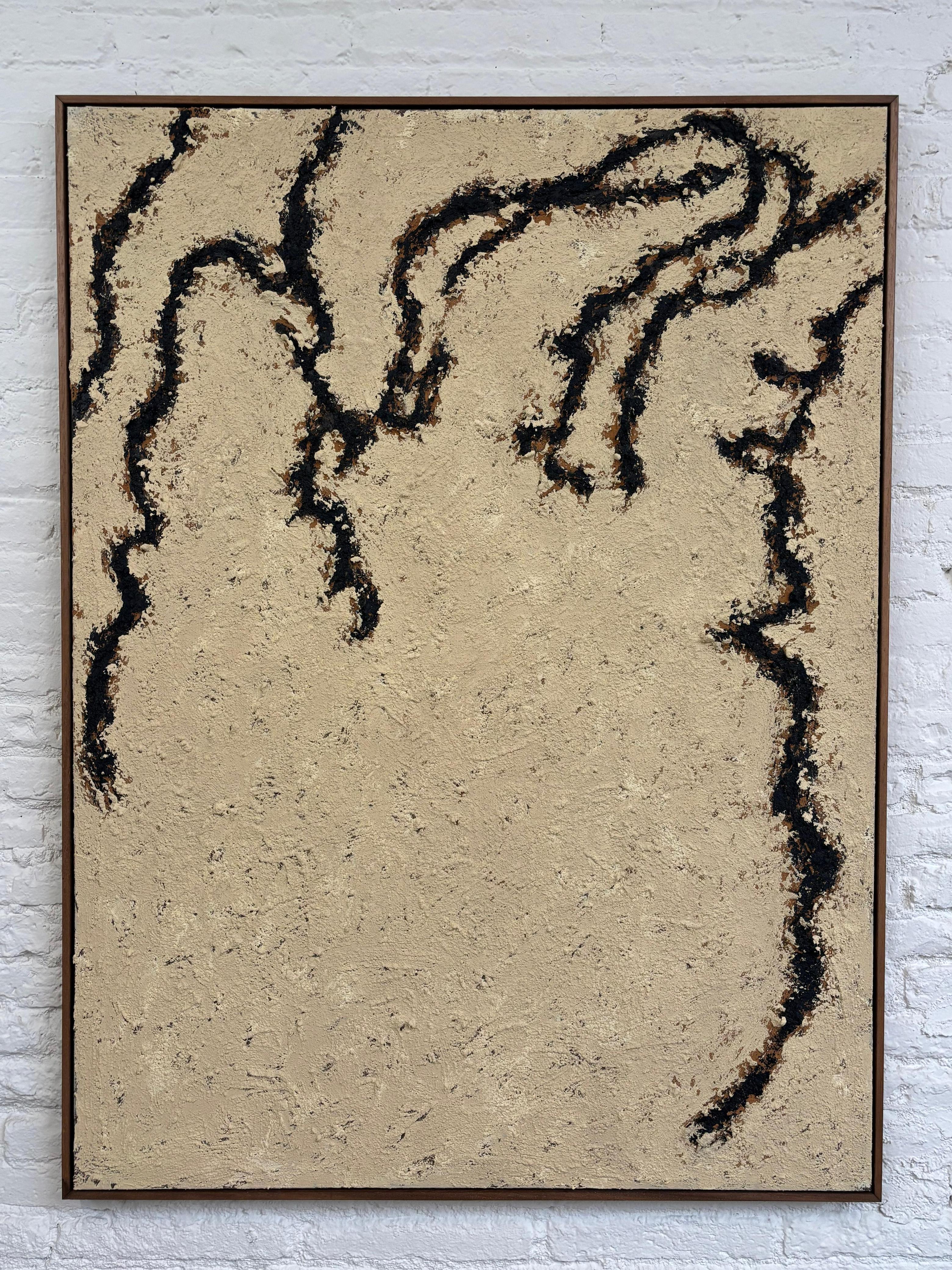 Abstract Textured Painting Ego 170, Chidy Wayne - Paint on Canvas For Sale 3