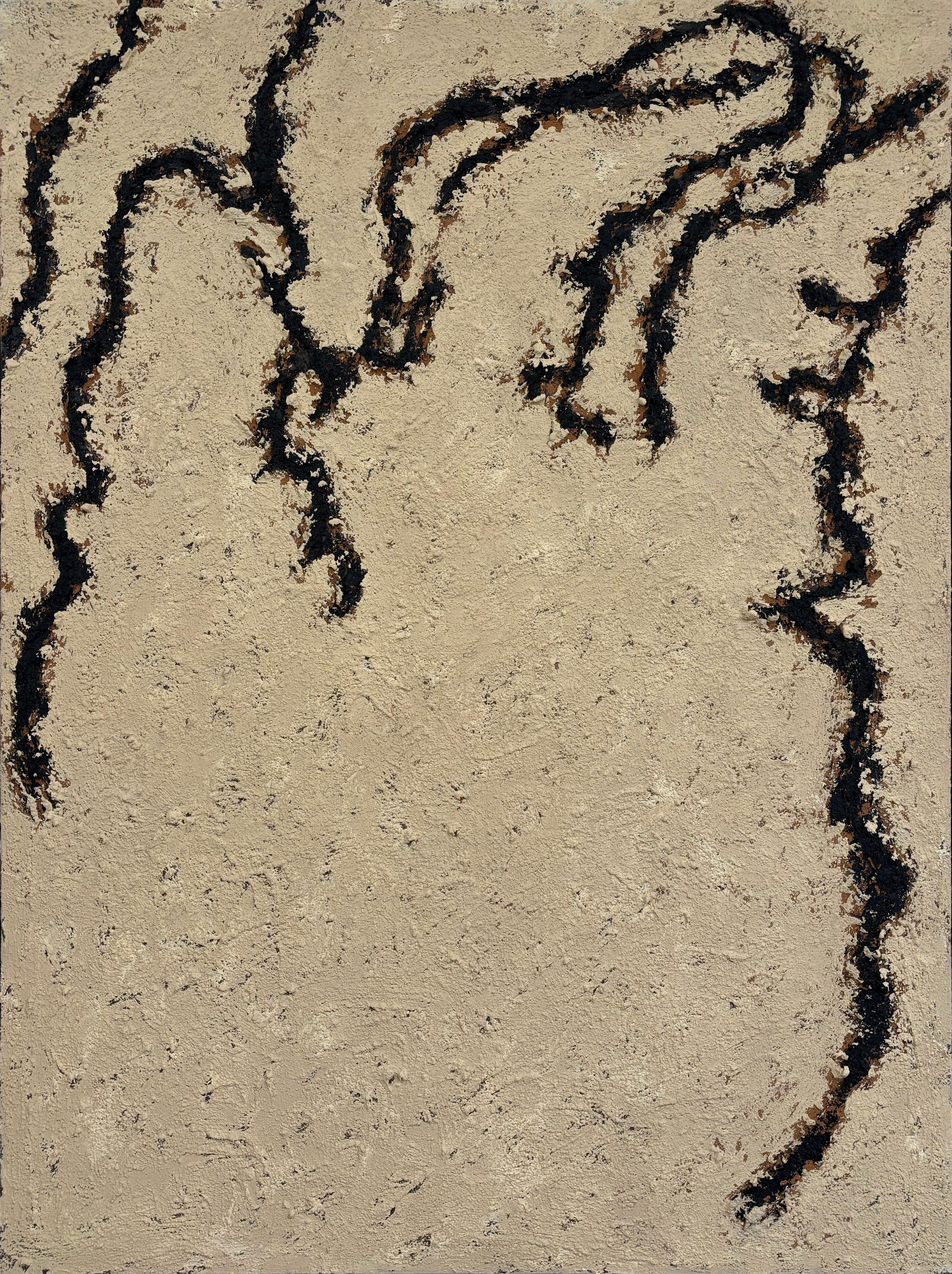 Abstract Textured Painting Ego 170, Chidy Wayne - Paint on Canvas For Sale 4