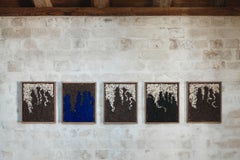 Little Serie of 5 Figurative Painting of Hands on Textured Canvas, Chidy Wayne