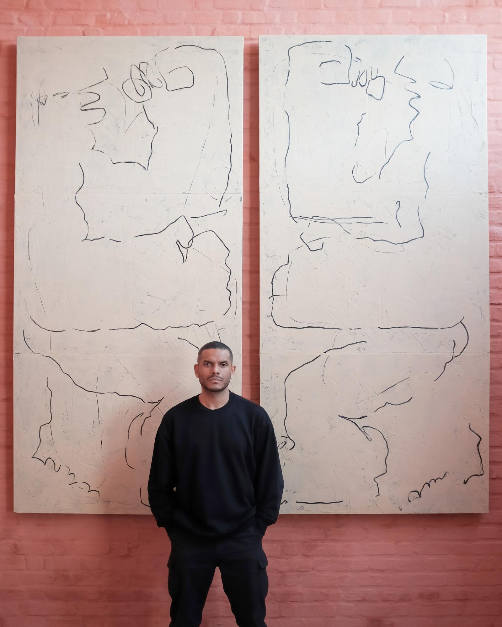 Off-White Big Painting on Canvas, 2024 - 